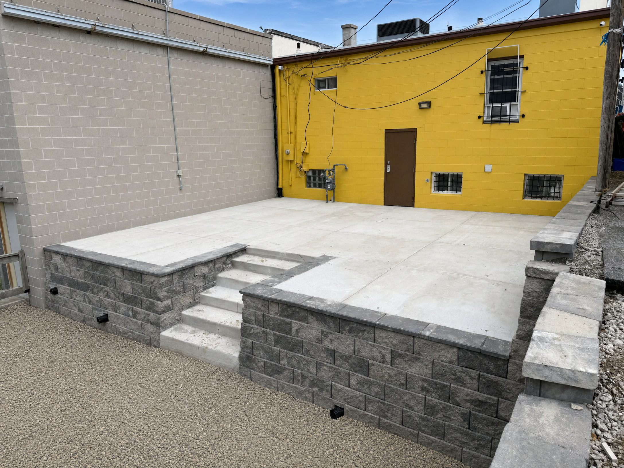 Paver walkway and entry path leading to front door