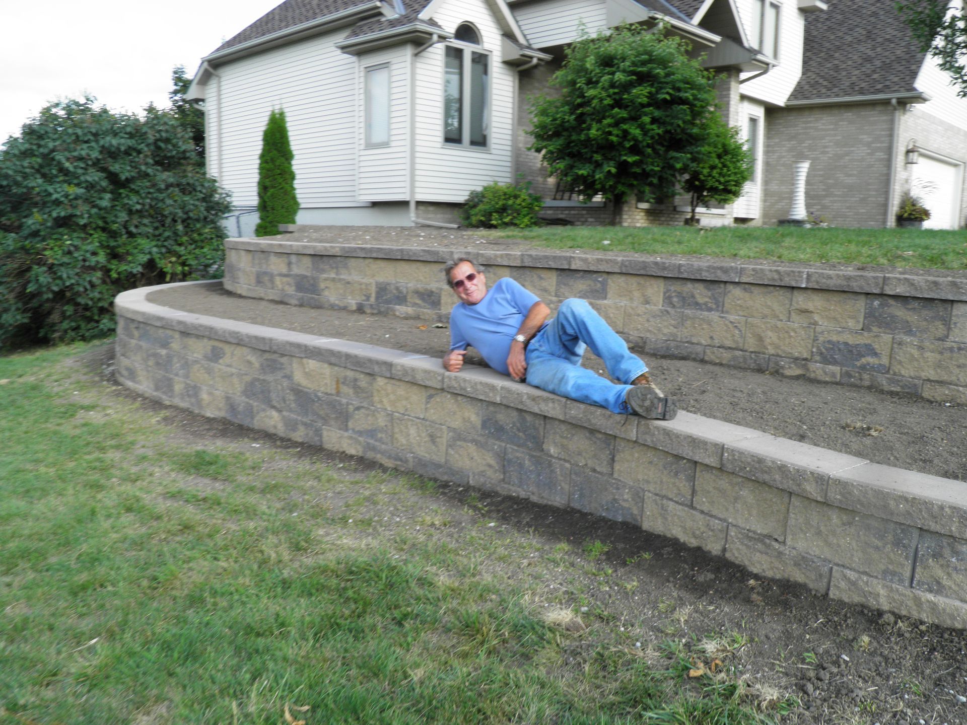 Retaining Wall Installation